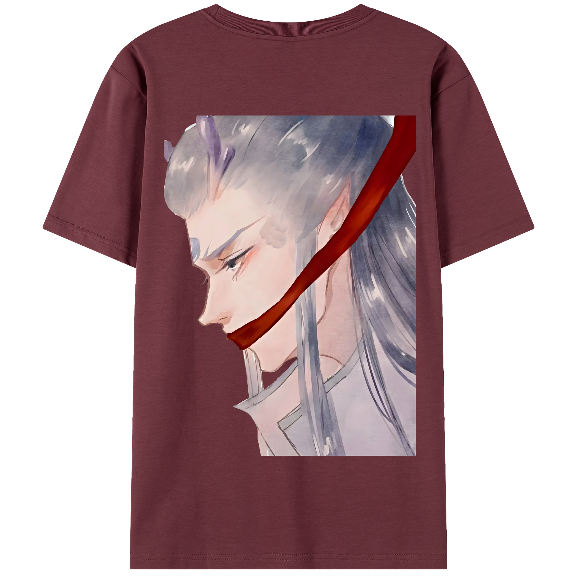 （画像用） Ne Zha 2 ナタ 魔童の大暴れ 綿100％半袖Tシャツ（背面プリント）